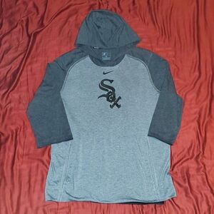 Chicago White Sox Nike Baseball Raglan 3/4-Sleeve Pullover Hoodie